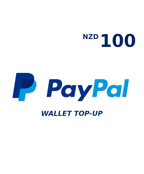 PayPal Wallet NZD 100 Top Up Key GLOBAL
